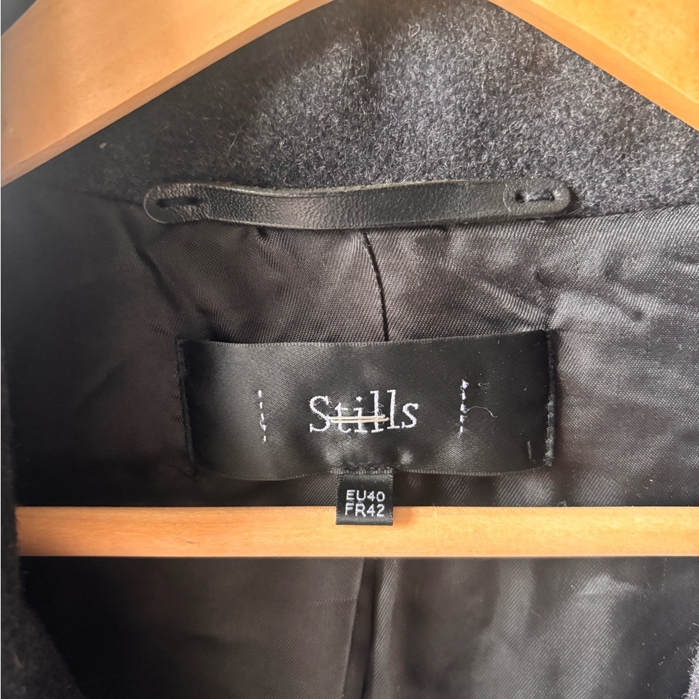 VINTAGE STILLS | wool long coat with silk lining | 40 - Picture 8 of 8